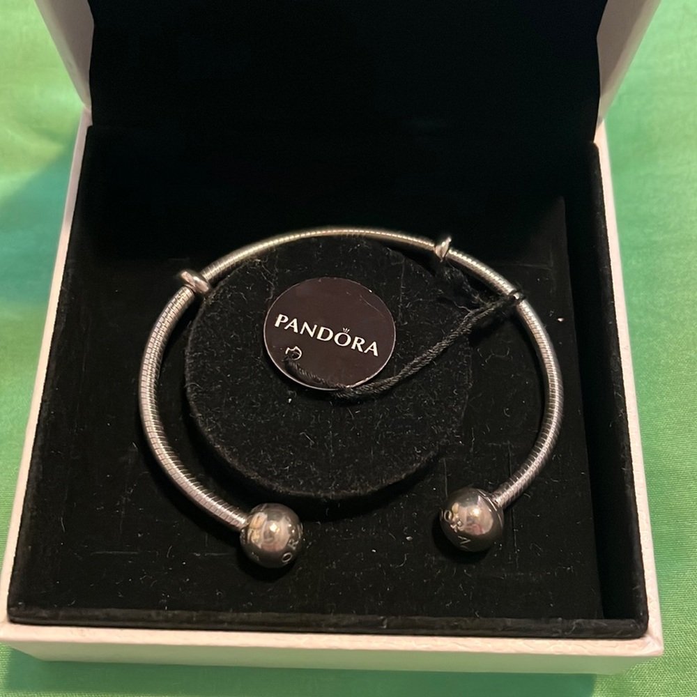 Pandora Moments Open Bangle Charm Bracelet